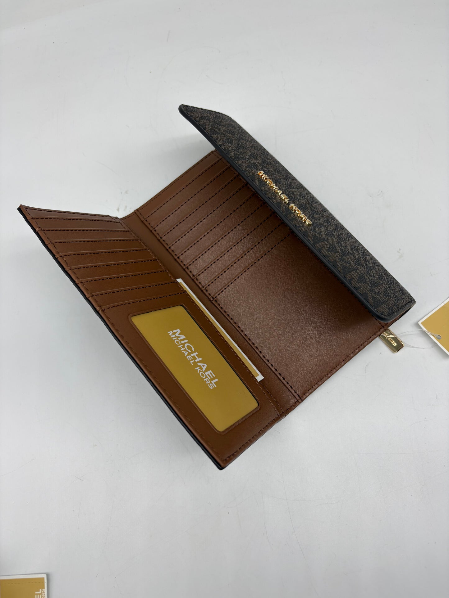 Billetera Michael Kors Marrón Monograma
