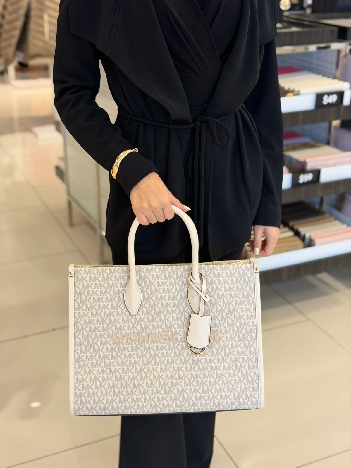 Tote Michael Kors Mediano Vainilla