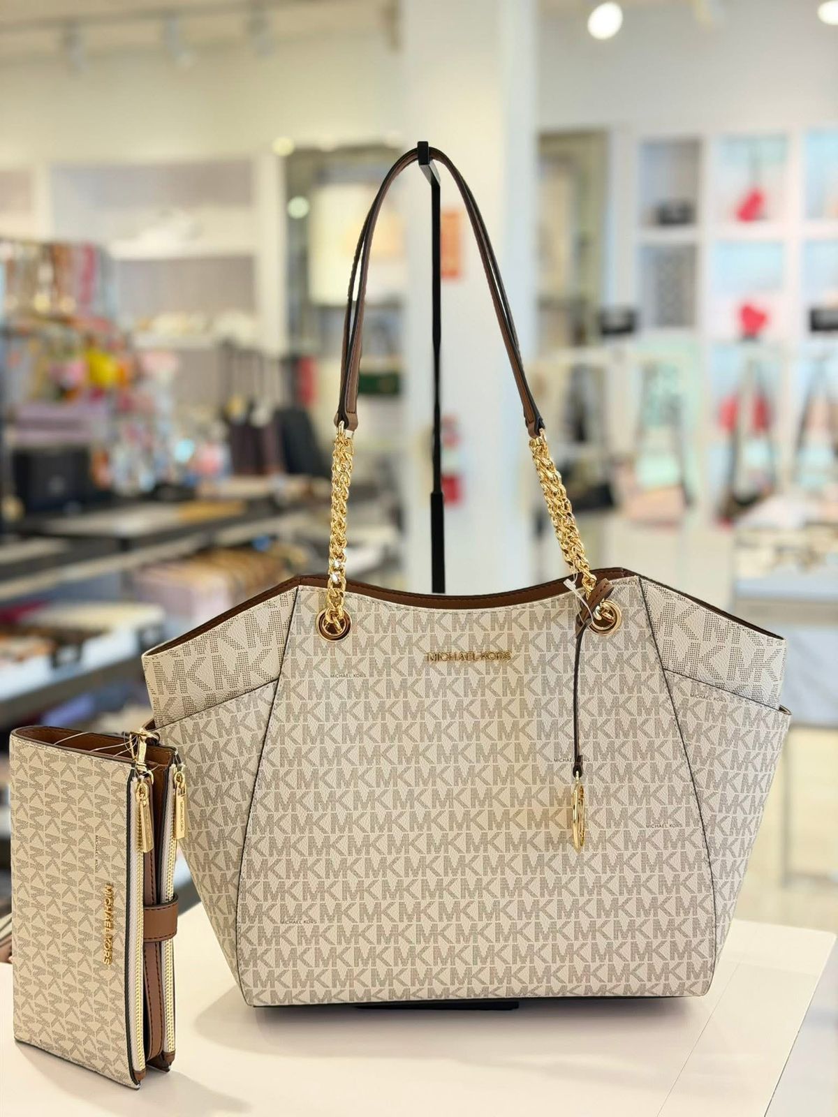 Tote Michael Kors Vainilla Monograma
