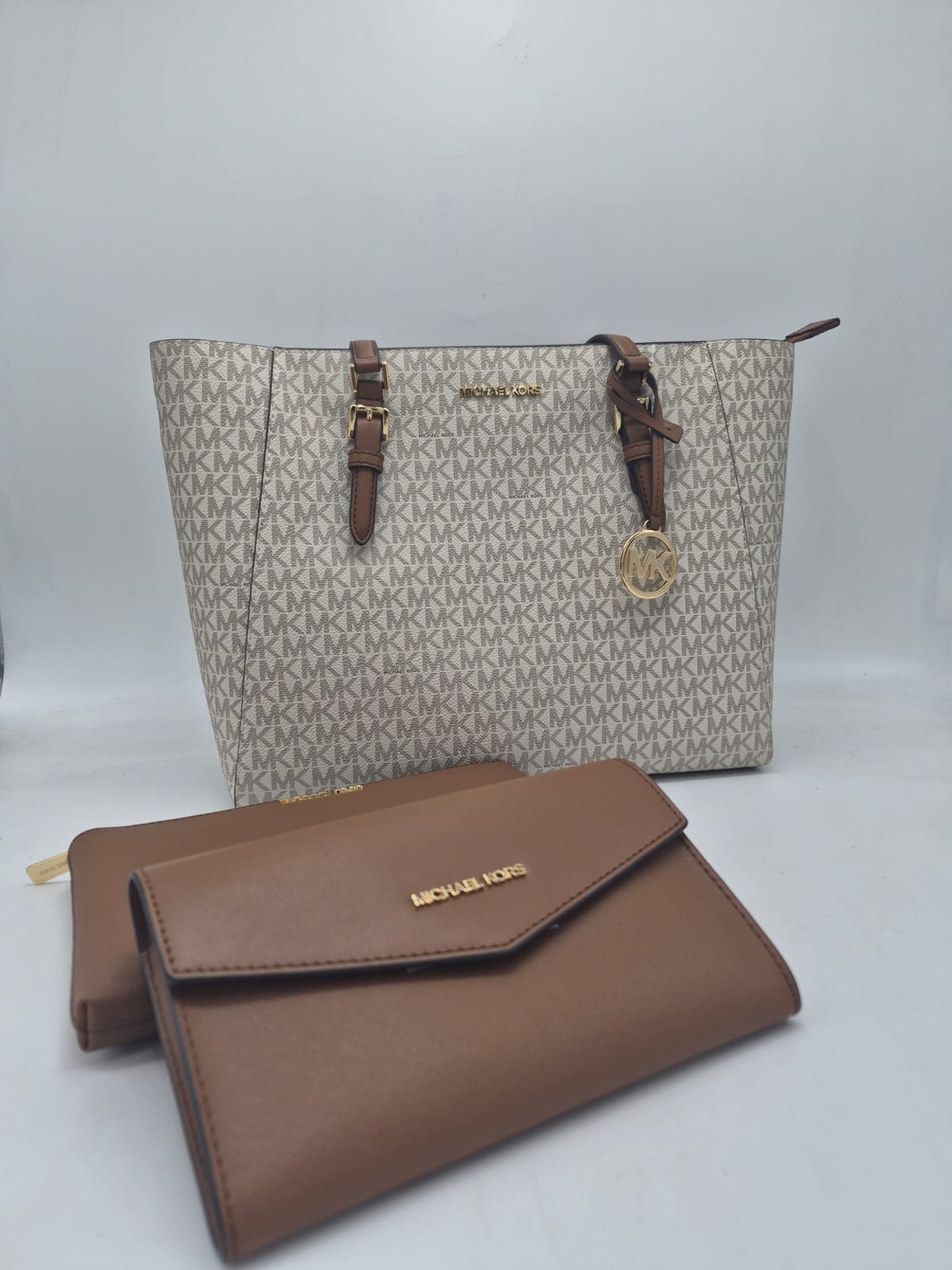 Tote triple Michael Kors vainilla