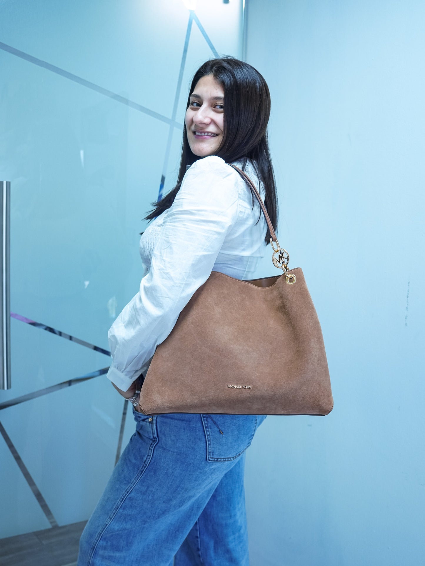 Tote Bag Michael Kors reno marrón