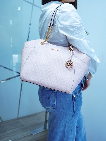 Tote Bag Michael Kors palo rosa monograma