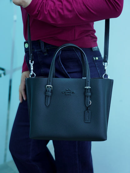 Mini tote Coach negra