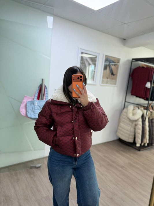 Chaqueta Michael Kors Burdeo