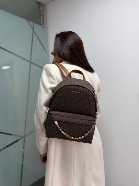 Mochila Michael Kors Marrón Monograma