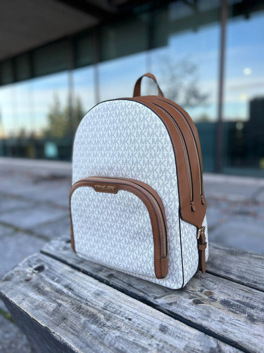 Mochila Michael Kors monograma vainilla