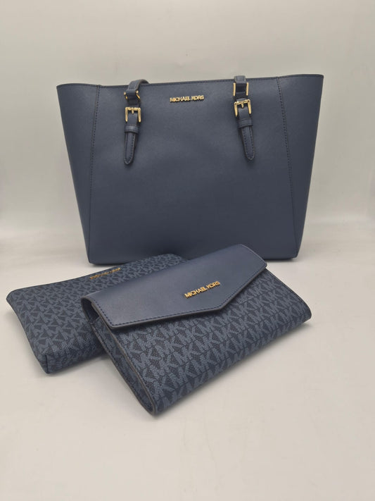 Tote triple Michael Kors azul