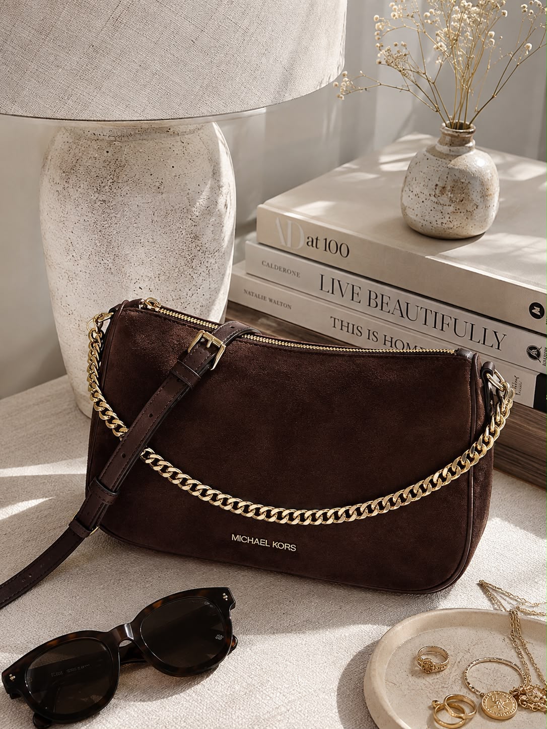 Cross Michael Kors reno marrón