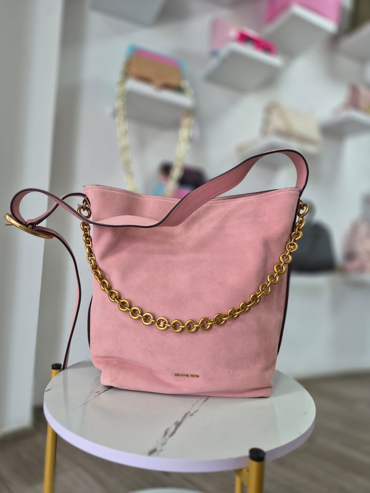 Tote Bag Michael Kors reno en tono palo rosa