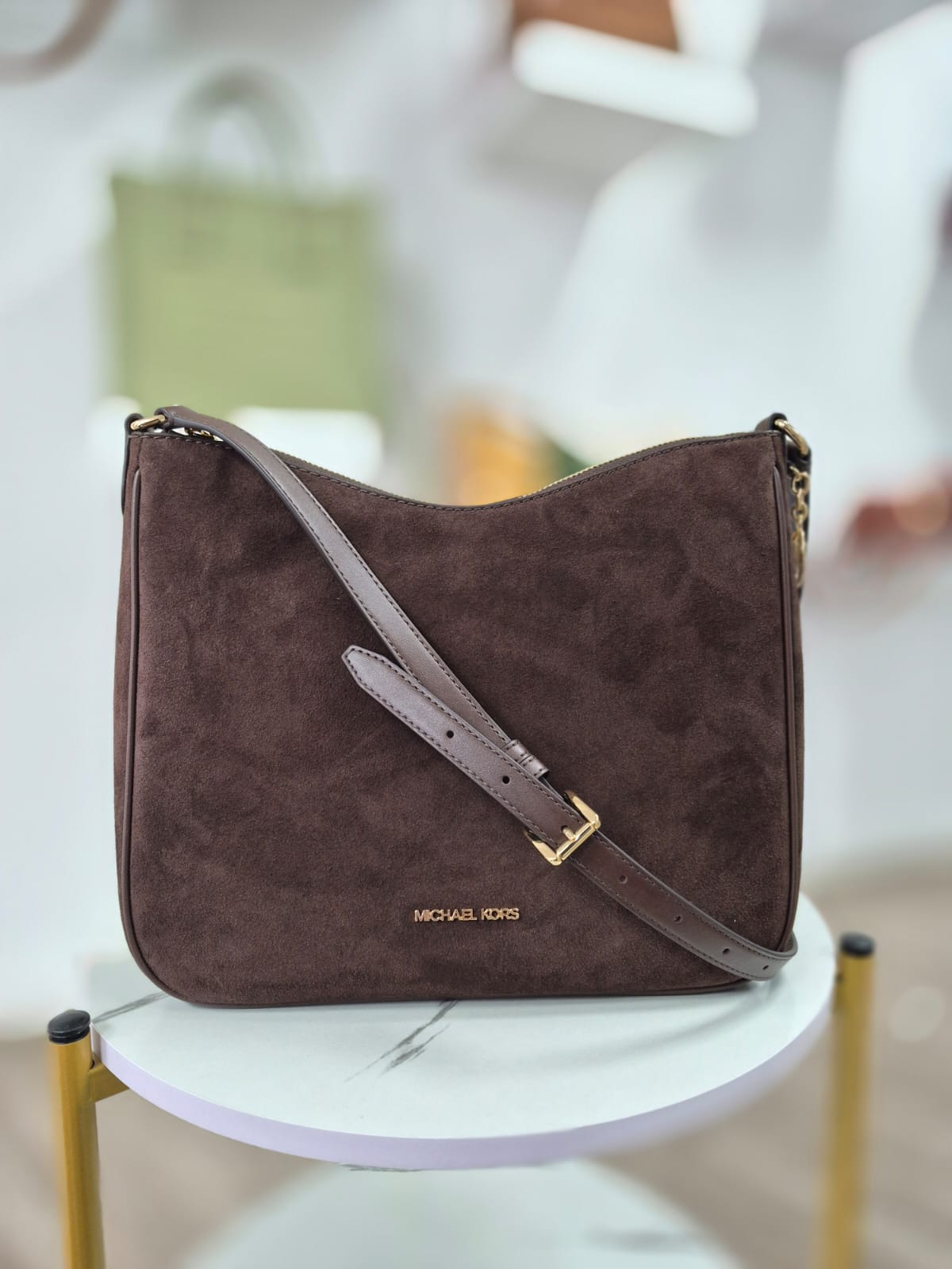 Tote Michael Kors gamuza café