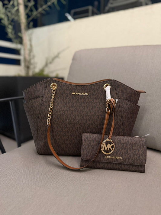 Tote Michael Kors Marrón Monograma