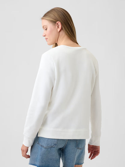 Polerón Gap estampado blanco