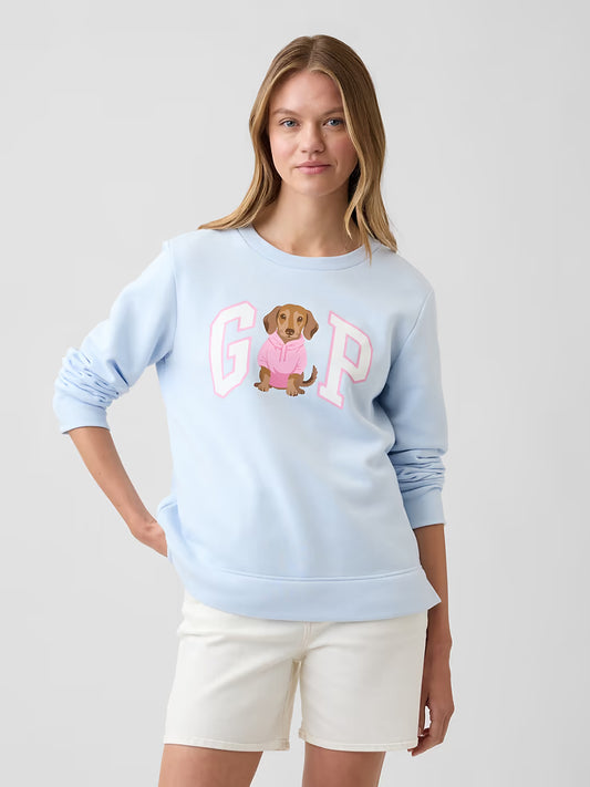 Polerón estampado Gal celeste