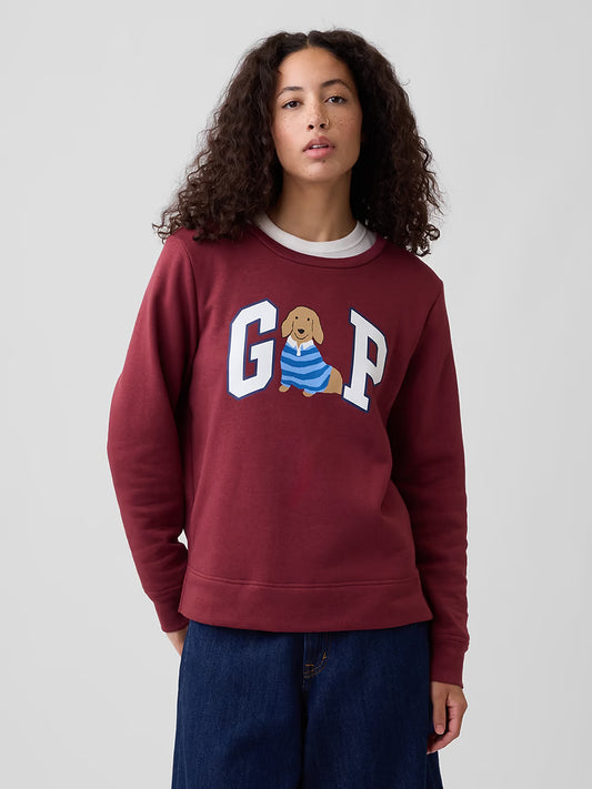 Polerón estampado Gap burdeo